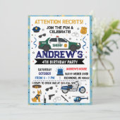 パーソナルモダンシェリフ警察の誕生日パーティー 招待状 (スタンド正面)