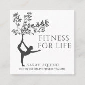 パーソナルモダンフィットネストレーナーコーチスクエアブシン スクエア名刺 (正面)