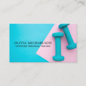 パーソナルモダンフィットネストレーナーダンベルウェイト 名刺 (正面)