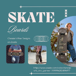 パーソナルモダン引用文ヒポタムスブラウン スケートボード