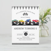 パーソナルモンスタートラック誕生日パーティーブームクラッシュ 招待状 (スタンド正面)