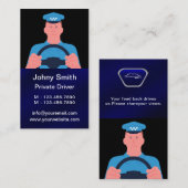 パーソナルライド共有Uberドライバー(新しいUberロゴ) 名刺 (正面/裏面)
