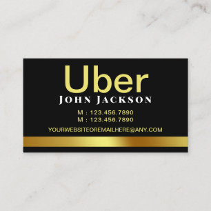パーソナルライド共有UberドライバーQRコード 名刺