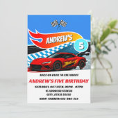 パーソナルラモダンセカースポーツの誕生日の招待 招待状 (スタンド正面)