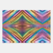 パーソナルレインボープライドラッピング紙3デザイン ラッピングペーパーシート (正面)