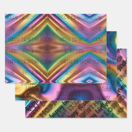 パーソナルレインボープライドラッピング紙3デザイン ラッピングペーパーシート