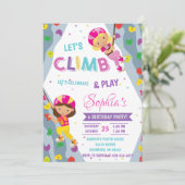 パーソナルロックガール登山アドベンチャー誕生日 招待状 (スタンド正面)