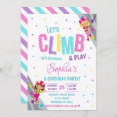 パーソナルロックガール登山誕生日パーティー 招待状 (正面/裏面)