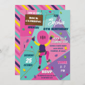 パーソナルロック登山ガールバースデーパーティー 招待状 (正面/裏面)