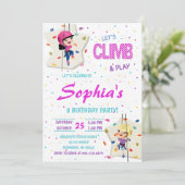 パーソナルロック登山誕生日パーティーの招待 招待状 (スタンド正面)