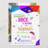 パーソナルロック登山誕生日パーティーの招待 招待状 (正面/裏面)