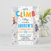 パーソナルロック登山誕生日パーティーの招待 招待状 (スタンド正面)