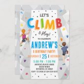 パーソナルロック登山誕生日パーティーの招待 招待状 (正面/裏面)