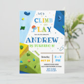 パーソナルロック登山誕生日パーティーの招待 招待状 (スタンド正面)