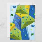 パーソナルロック登山誕生日パーティーの招待 招待状 (裏面)