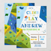 パーソナルロック登山誕生日パーティーの招待 招待状 (正面/裏面)