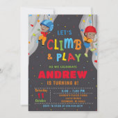 パーソナルロック登山誕生日パーティーの招待 招待状 (正面)