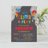 パーソナルロック登山誕生日パーティーの招待 招待状 (スタンド正面)