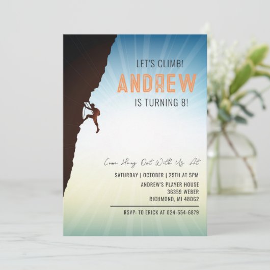 パーソナルロック登山誕生日パーティー 招待状 (スタンド正面)