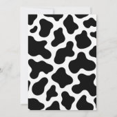 パーソナルワイルドウエストピンク女性のカーボーイ誕生日パーティー 招待状 (裏面)