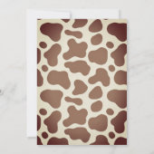 パーソナルヴィンテージ小さなカウボーイ赤ちゃんシャワー 招待状 (裏面)