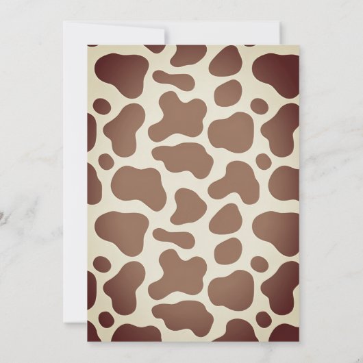 パーソナルヴィンテージ小さなカウボーイ赤ちゃんシャワー 招待状 (裏面)