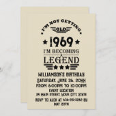 パーソナルヴィンテージ50th birthday party 招待状 (正面/裏面)