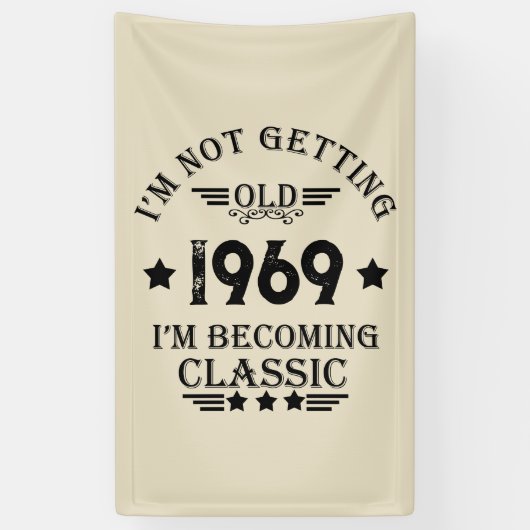 パーソナルヴィンテージ50th birthday party 横断幕 (縦)