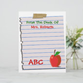 パーソナル先生レターヘッド文具 (スタンド正面)