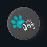 パーソナル化おもしろい犬引用文ペット 缶バッジ<br><div class="desc">犬のために，猫，暗い，明るい赤紫色，幸せな犬，犬のための可愛いフレーズ，ペット，骨</div>