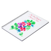 パーソナル化かわいらしフローラ ノートブック (左側)