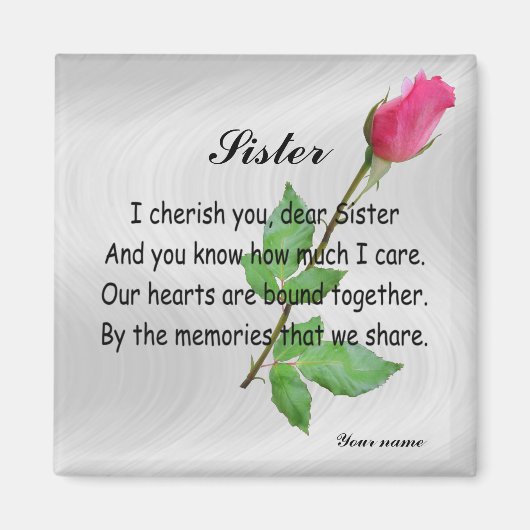 パーソナル化シスター – マグネット (正面)