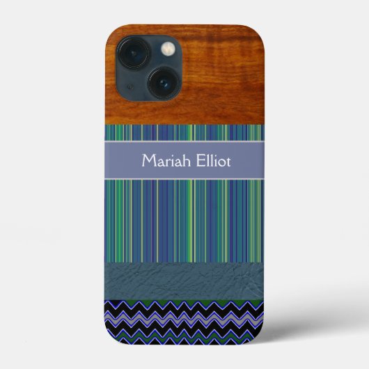パーソナル化ストライプ可能なコラージュ Case-Mate iPhoneケース (裏面)