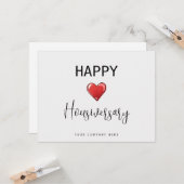 パーソナル化ハッピーハウス念珠ハート現実 カード (正面/裏面インサイチュ)