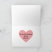 パーソナル化ユーモアのあるナースサンキューカード サンキューカード (内部)