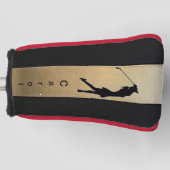 パーソナル化レディーシルエットパターゴルフヘッドカバー ゴルフヘッドカバー (正面)