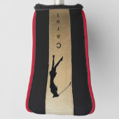 パーソナル化レディーシルエットパターゴルフヘッドカバー ゴルフヘッドカバー (回転90)