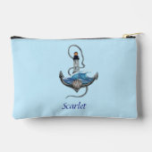 パーソナル化可能ないかりと灯台(バージョン2) アクセサリーポーチ (裏面)