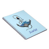 パーソナル化可能ないかりと灯台(バージョン2) ノートブック (右側)