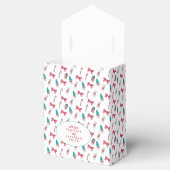 パーソナル化可能なクリスマスキャンディーケーンパターン フェイバーボックス (オープン)