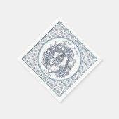 パーソナル化可能なクリスマスナック割り当てリース結婚の スタンダードカクテルナプキン (角)