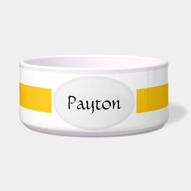パーソナル化可能なセラミックペットボウル ボウル (正面)