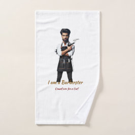 パーソナル化可能なタオル理容師テーマ ハンドタオル