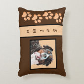 パーソナル化可能なパステルベルネーズマウンテンドッグピロー アクセントクッション (正面(垂直))