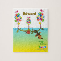 パーソナル化可能なパズル誕生日テーマ