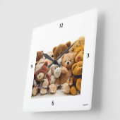 パーソナル化可能なフォトウォールクロックHAMbyWG スクエア壁時計 (傾斜)