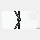 パーソナル化可能なブラックベルト(黒帯) Case-Mate iPhoneケース (裏面 (横))