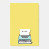 パーソナル化可能なヴィンテージタイプライター ポストイット (正面)