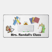 パーソナル化可能な先生 デスクマット (キーボード&マウス)