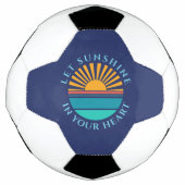 パーソナル化可能な写真テンプレート サッカーボール (正面)